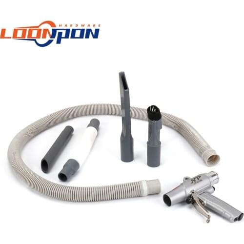 Free Shipping 1/4'' Air Suction Blow Gun Kit Dust Blower Tool Pneumatic Suction Blow Tools Factory Workshop Cleaner Combo New