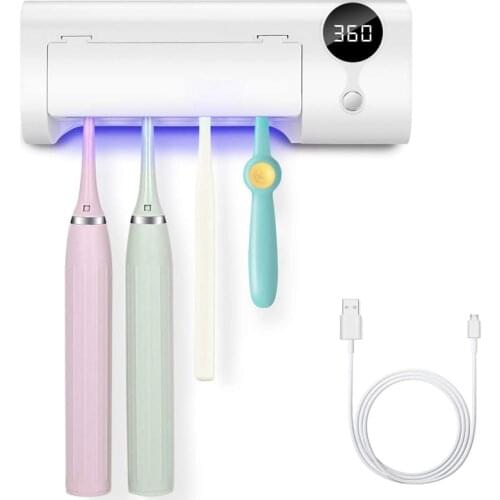 Toothbrush Holder,Rechargeable Toothbrush Holder Wall Mounted Bathroom Toothbrush Organizer for All Toothbrushes