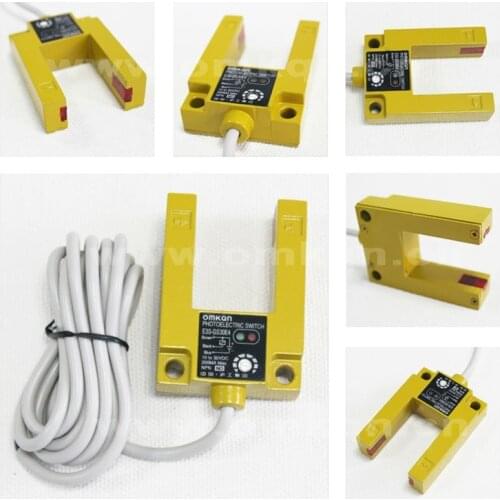 E3S-GS30E4 OMKQN Slot Photoelectric Sensor NPN NO 3-Wire 6-36VDC 30MM Adjustable Aluminum Shell