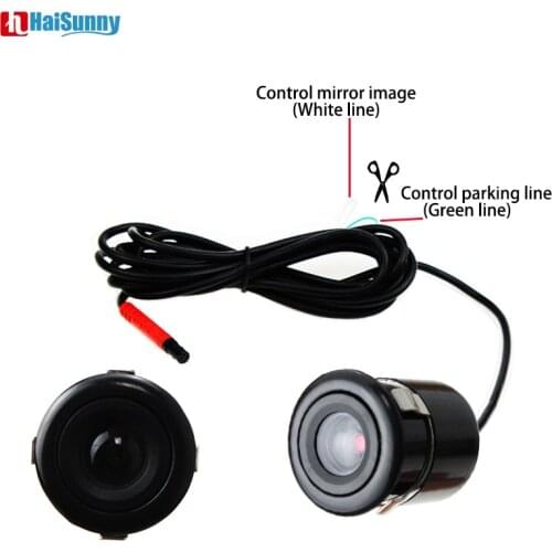HaiSunny Car Rear View Camera HD CCD Night Vision Waterproof Front Angle View Backup Reverse Auto Parking Camera