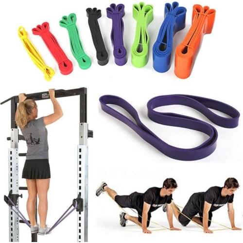 208cm Pull Up Exercise Fitness Resistance Stretch Yoga Fitness Workout Band Aid Bands for Fitness Training Pilates Workout