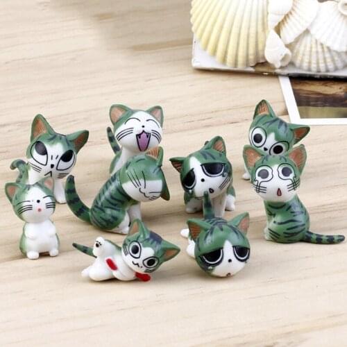 Miniature Cats Garden Ornament Figurine Fairy Dollhouse Micro Landscape Decor