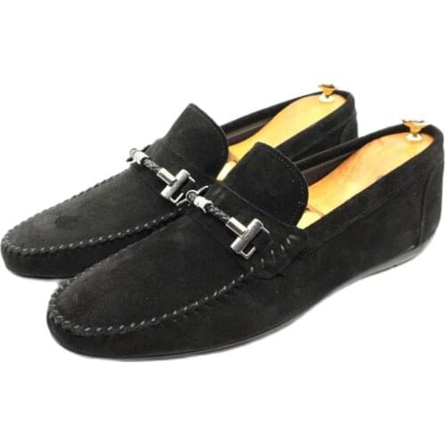 DeepSEA Male Rubber Based Iron Buckles Nubuck Leather Shoes 2104496