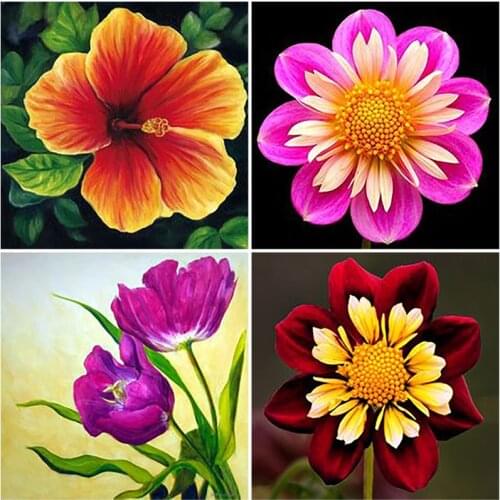 DIY Flower 5D Diamond Painting Vase Cross Stitch Kit Full Drill Embroidery Rose Mosaic Art Picture of Rhinestones Decor Gift