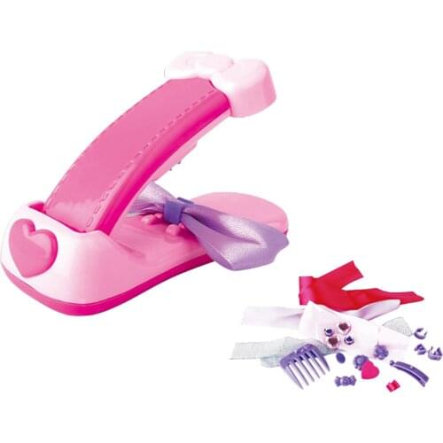 Multi-color Bow Maker Kit, for Ages 7 to up, Fashionable Hair Bow Making Kit Toys in Color Box for Girls Christmas Gift