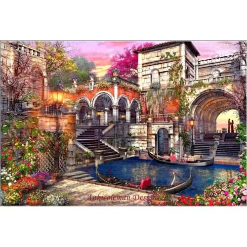 Needlework for embroidery DIY DMC High Quality - Counted Cross Stitch Kits 14 ct Oil painting - Venice Courtship