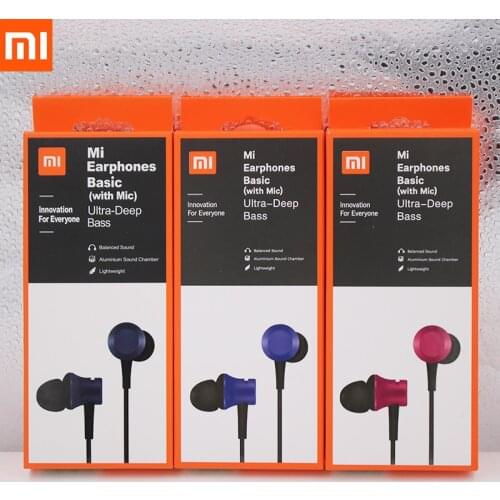 Xiaomi Piston 3 Earphone Mi Fresh 3.5mm In-Ear Earphone With Mic For Mi CC9 CC9e Redmi Note 8 8pro K20 K30 Pro Samsung Huawei