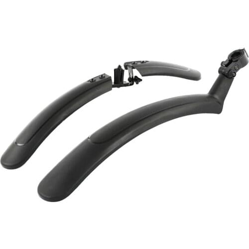 A Pair Cycling MTB MudGuard Tire Fender Mountain Bike Black Universal Widened Fender Front Rear Wheel Mud Guard Set