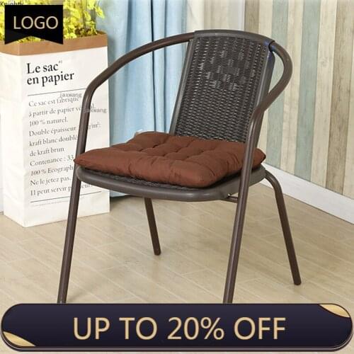 Modern Leisure Dining Chairs Outdoor Rattan Armchair Bedroom Furniture Nordic Creative Single Backrest Dining Room Chairs