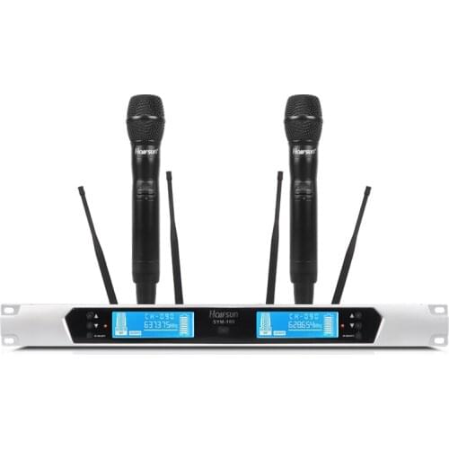 STM-100 long-distance true diversity wireless microphone professional u-segment one for two microphones for stage performances
