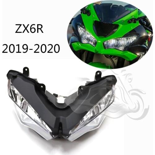 LED Head light Fit For KAWASAKI ZX-6R 2019 - 2020 ZX 636 Headlight Front Headlamps Assembly Motorcycle ZX 6R ZX6R 19 20 ZX 636
