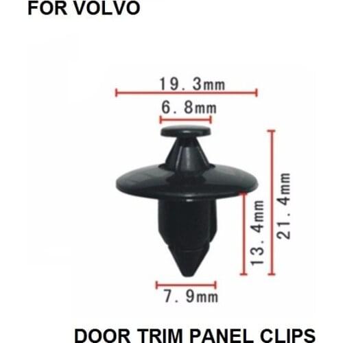 X10pcs For Volvo 940 / 960 / C30 / C70 / S40 / S60 / S80 / V50 / V80 OEM Trim Panel Bumper Fascias Fastener Rivet Retainer Clips