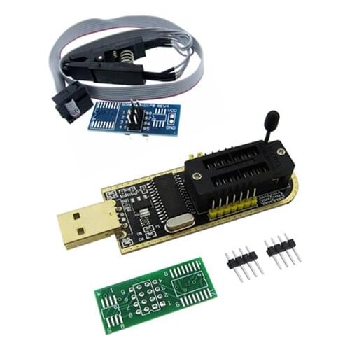 SOIC8 SOP8 Test Clip For EEPROM 93CXX / 25CXX / 24CXX + CH341A 24 25 Series EEPROM Flash BIOS USB Programmer Module