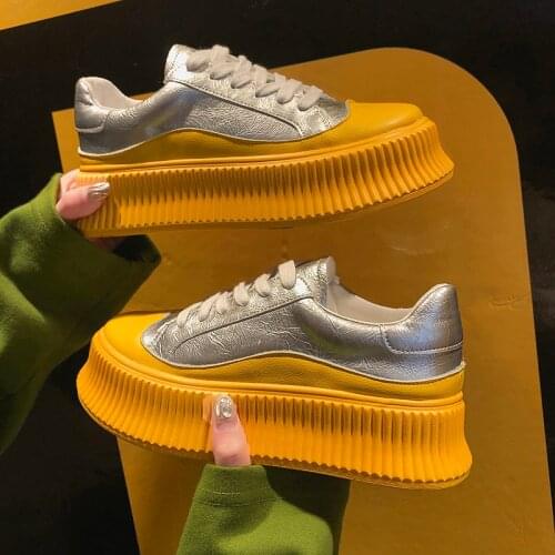 Women Designer White Flat Shoes Female Platform Sneakers Women Tenis Feminino Casual Female Woman Vulcanize Shoes AA-131