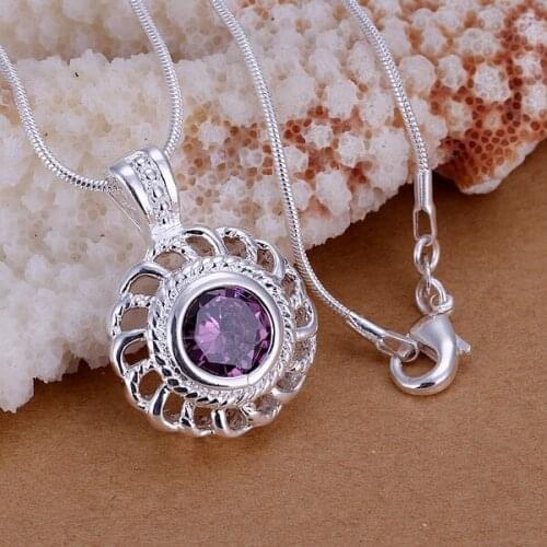 KN-P216 Free Shipping Jewelry Silver Plated Necklace For Women Silver Plated Fashion Jewelry Fashion Pendant