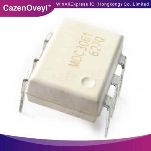10pcs/lot MOC3061 M0C3061 DIP-6 Optoisolator - Triac new original In Stock