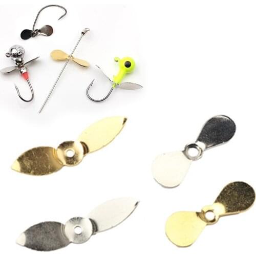 10Pcs Prop Blades Propeller Style Spinner Blades DIY Topwater Lures Spin Blades Swim Jigs Fishing Tackle Pesca 2 Styles