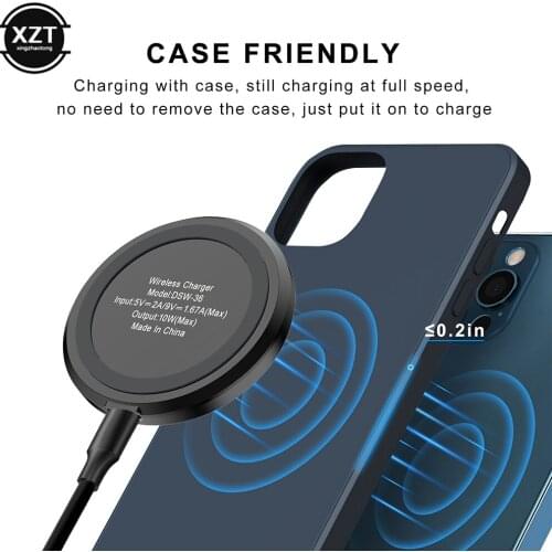 10W Wireless Charging Pad Qi Fast Wireless Charger For Iphone Plus Samsung Huawei Xiaomi Lite Phone Wireless Charger Station