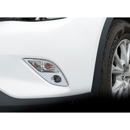 2pc For Mazda CX-4 Front fog lamp shade Rear fog lamp shade Decorative frame
