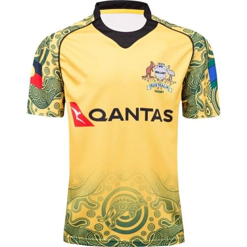 2018 AUSTRALIA HOME RUGBY JERSEY size S-M-L-XL-XXL-3XL