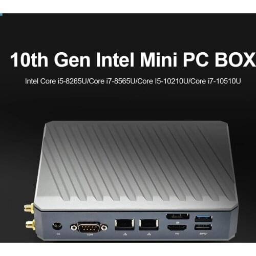 2021 TOPTON 10TH Gen Gaming Mini PC Nuc Box Intel Core i7-10510U i5 Max 64GB DDR4 1TB SSD Desktop Computer 2 Lans RS232 WiFi BT