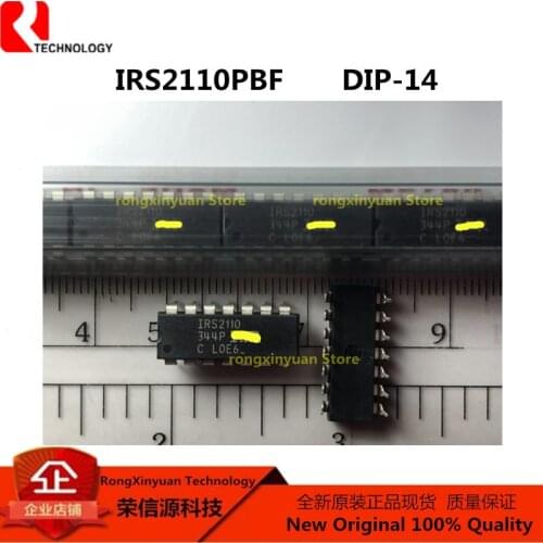 5-10pcs/lot IRS2110PBF IRS2110 DIP-14 HIGH AND LOW SIDE DRIVER Original New 100% quality