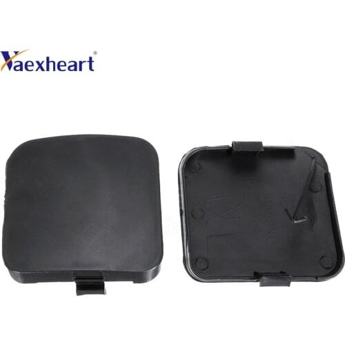 53286-0R020 532860R020 2PCS Lower Bumper Tow Hook Eye Cover Cap Black For Toyota RAV4 2009-2012