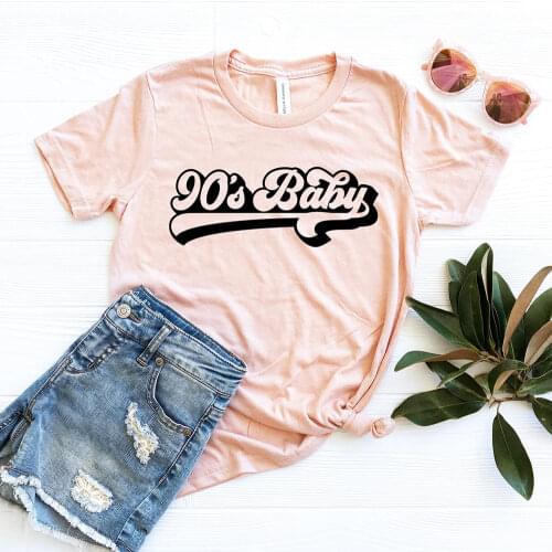 90s Baby Printed Women Tshirt Summer Fashion Tops 90s Grunge Gothic Party Clothes Aesthetic Women T Shirts Dropshipping Cotton