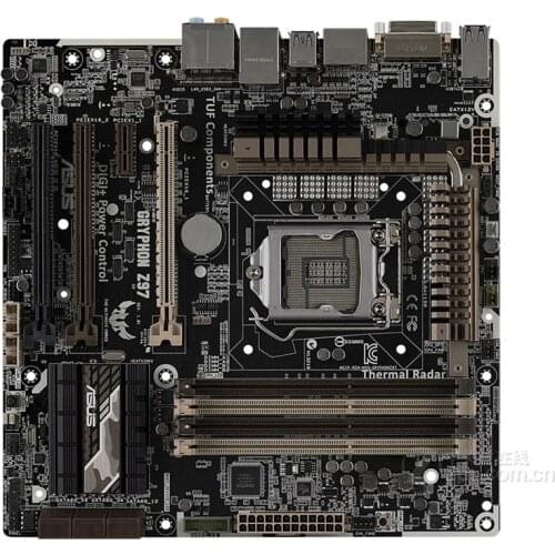 Asus GRYPHON Z97 ARMOR EDITION Desktop Motherboard Z97 LGA 1150 DDR3 32GB DVI HDMI ATX Motherboard free shipping