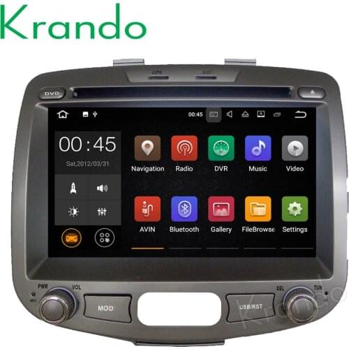 Krando 7" Android 9.0 car dvd gps navigation multimedia system for Hyundai i10 2007-2012 audio radio player WIFI 3G DAB