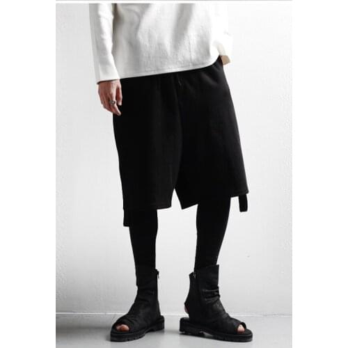 Autumn and winter mens pants new trend hip hop casual cotton tight pants Leggings mens pants big size trendy men