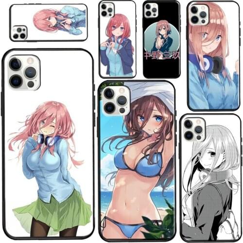 Miku Nakano Quintessential Quintuplets For iPhone 12 Pro Max mini Case For iPhone XR XS X SE 2020 7 8 Plus 11 Pro Max Cover