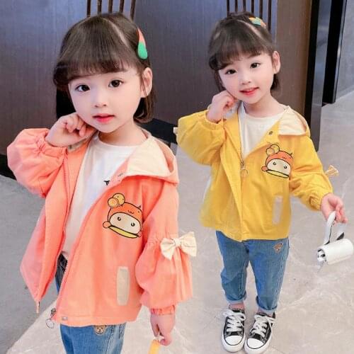Girls Babys Kids Coat Jacket Jean Outwear 2021 Beautiful Spring Autumn Overcoat Top Cardigan Breathable Toddler Childrens Clot