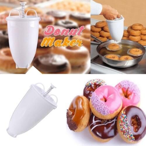 Donuts Maker Dispenser Lightweight Deep Fry Donuts Easy Portable Doughnut Mold Easy Fast Portable Arabic Waffle Doughnut Machine