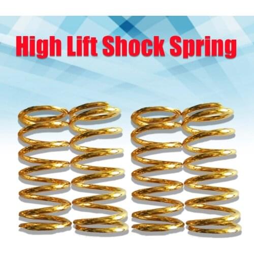 For Traxxas 1/10 EREVO 2.0 E-Revo Revo3.3 Slayer Pro 4X4 Summit Upgrade Parts High Lift Shock Springs (21lb) - 4pcs Gold