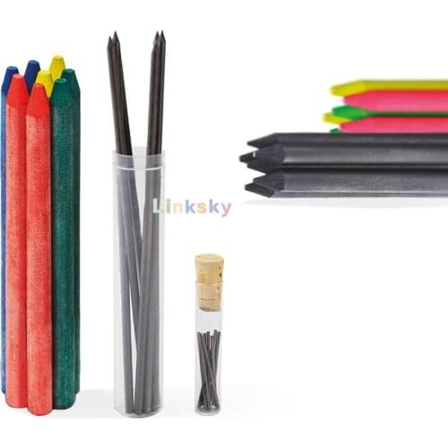 E + m Clutch Pencil Core Replacement 5.5mm HB Black ,Color Environmental Protection Wax Based Refill,Automatic/Clutch Pencil