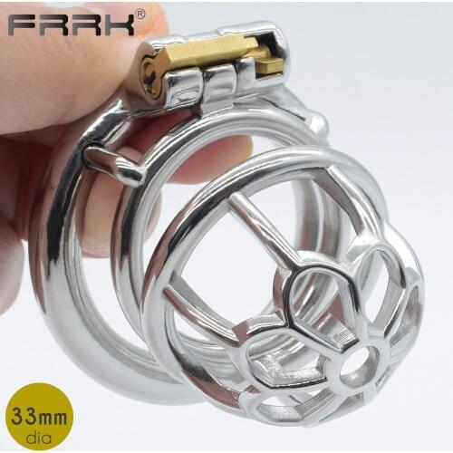 NUUN male chastity device for chastity aficionados bespoke metal FRRK sissy cock cage BDSM bondage fetish kinky sex toys for men
