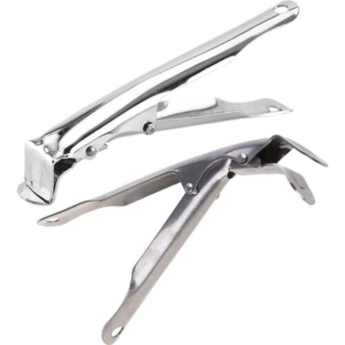 Stainless Steel BBQ Grill Grate Lifter Gripper Bowl Picker Pot Gripper Anti-Hot Plate Pan Clamp Clip