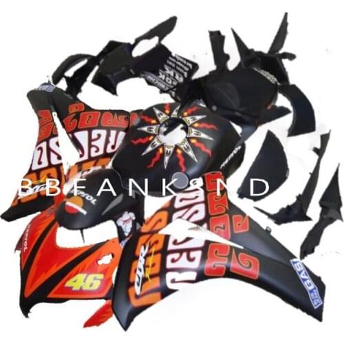 Km Body For HONDA CBR1000RR Red black 08 09 10 11 CBR1000 RR 08-11 CBR 1000RR 1000 RR black Red 2008 2009 2010 2011 Fairing