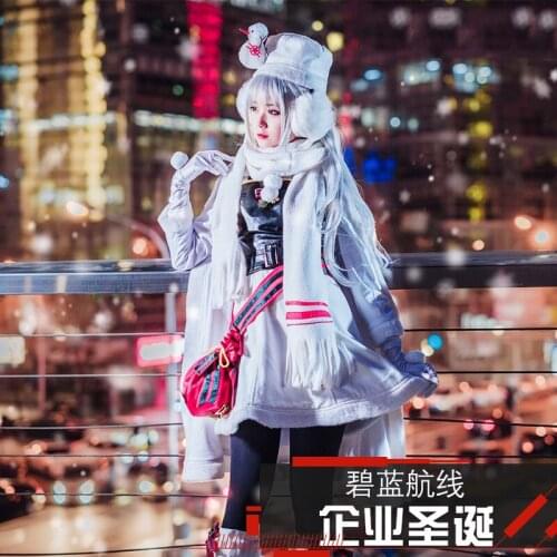 Game Azur Lane Cosplay Costumes Winter Clothing Corporate Christmas New Year Festival Dress Role Play Uniform Costumes For Women