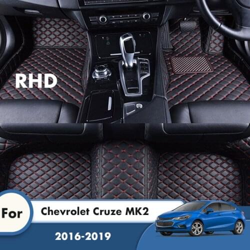 RHD Carpets For Chevrolet Cruze MK2 2019 2018 2017 2016 Car Floor Mats Waterproof Foot Liners Custom Auto Interior Accessories