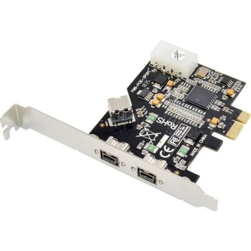 PCIE Combo 2x 1394b 1 Intelnal 1394b Firewire Ports PCI-Express Controller Card 1394 card TI Chipset