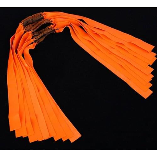 20pcs Slingshot Hunting Flat Rubber Band Thicknes 0.5-0.8mm Catapult Natural Latex Flat Elastic Resilient for Shooting