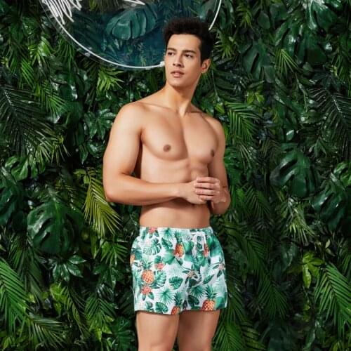 Seobean Swimwear Summer Hot Short Men Board Shorts Bermuda Surf Sea Beach Style Men Quick Dry Shorts Trunks