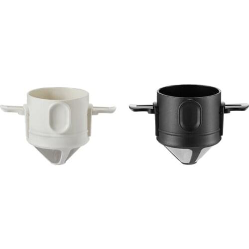 Foldable Reusable Coffee Filter Coffee Maker Mesh Holder Stainless Steel Machine for Household Kitchen Coffee Tools