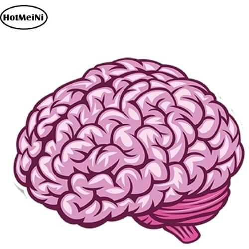 HotMeiNi 13cm x 10cm Car Styling Car Sticker Brain Vinyl Sticker Laptop Travel Luggage Auto Moto Decor Waterproof Accessories