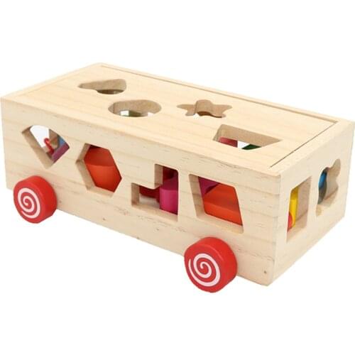 Pull-Along Shape Sorter Block Sorting Puzzle Toys Interactive Preschool Game