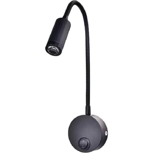 1PCS DC 12V Reading Light with USB Charging Port, RV Interior Lights, Flexible LED Light Fixtures