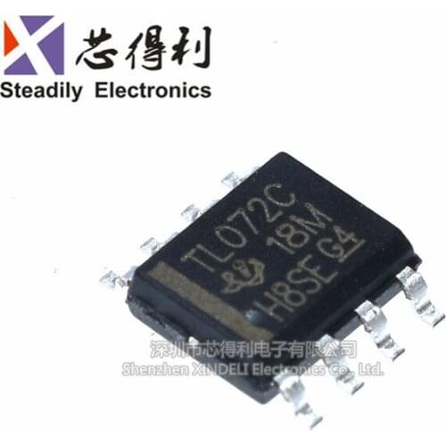 10pcs/lot New Tl072c Tl072cdr SMD Sop8 New Low Power Operaonal Amplifier Chip