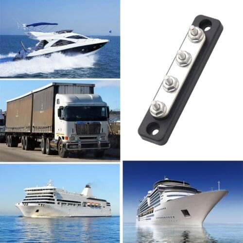 Commonly Used 100A 4 Gang Bus Bar with Cover for Car Boat Marine Caravan F19A